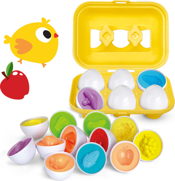 Изображение товара Сортер Baby Toys Овощи и фрукты Яйца / 70083 (6шт)