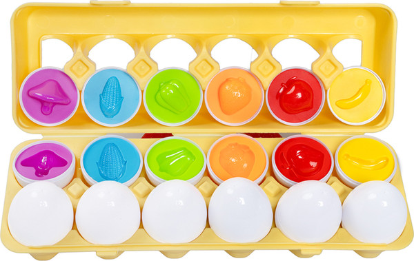 Изображение товара Сортер Baby Toys Овощи и фрукты Яйца / 70081 (12шт)