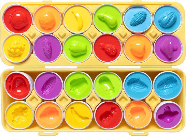 Изображение товара Сортер Baby Toys Овощи и фрукты Яйца / 70081 (12шт)