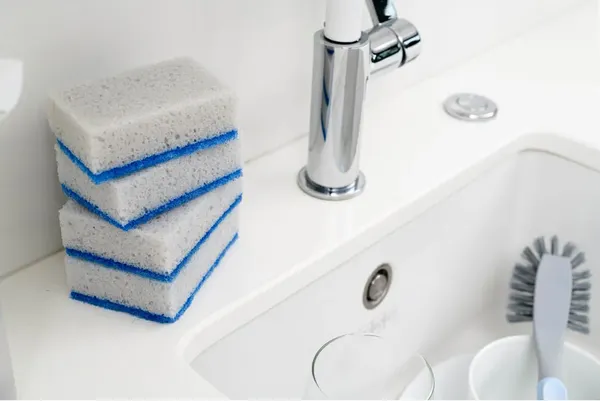 Изображение товара Набор губок хозяйственных York Бактерия стоп / 034010 (10шт)