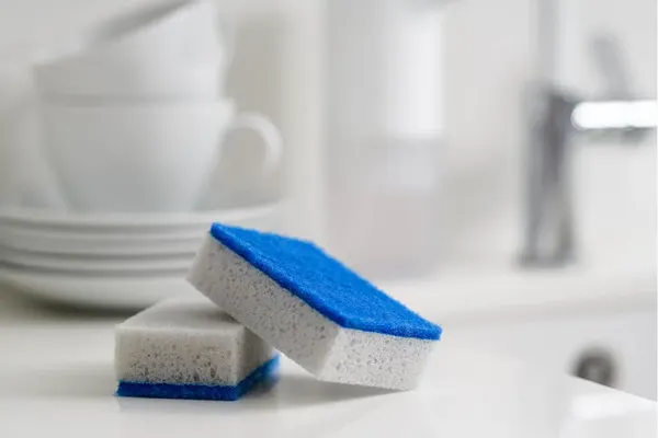 Изображение товара Набор губок хозяйственных York Бактерия стоп / 034010 (10шт)