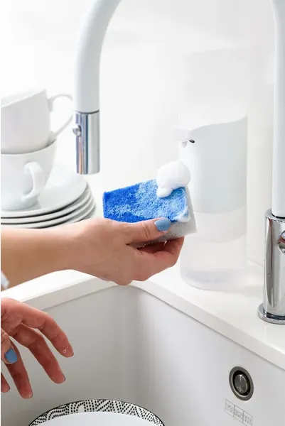 Изображение товара Набор губок для мытья посуды York Бактерия стоп / 034040 (5шт)