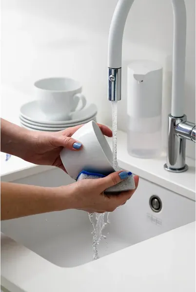 Изображение товара Набор губок для мытья посуды York Бактерия стоп / 034040 (5шт)