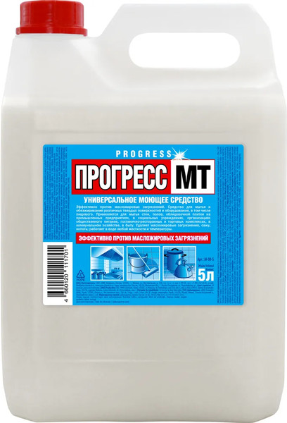 Изображение товара Универсальное чистящее средство ПРОГРЕСС МТ антижир (5л)