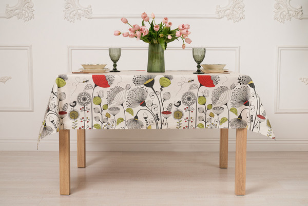 Изображение товара Скатерть Stolima Виниллайт 1003 Одуванчики (110x140)