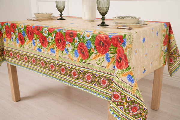 Изображение товара Скатерть Stolima Виниллайт 1005 Полевой (110x140)