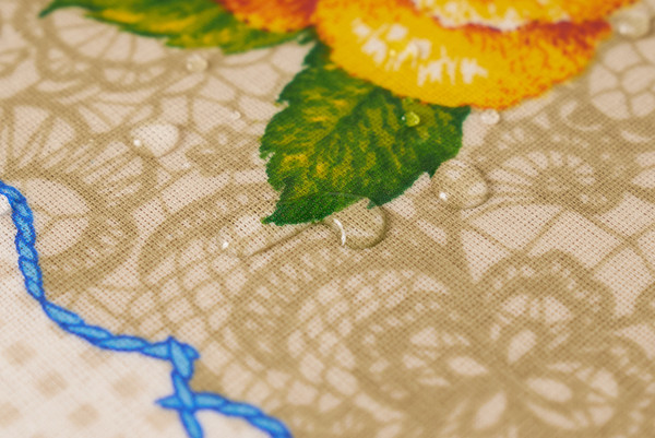 Изображение товара Скатерть Stolima Виниллайт 1001-1 Анютины глазки (180x140)