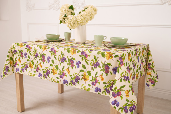 Изображение товара Скатерть Stolima Виниллайт 1002 Сливовый (180x140)