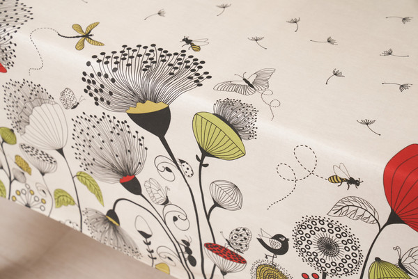 Изображение товара Скатерть Stolima Виниллайт 1003 Одуванчики (180x140)