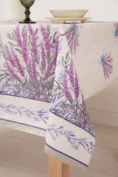 Изображение товара Скатерть Stolima Виниллайт 1006 Лаванда (180x140)