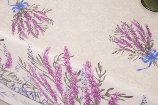 Изображение товара Скатерть Stolima Виниллайт 1006 Лаванда (180x140)