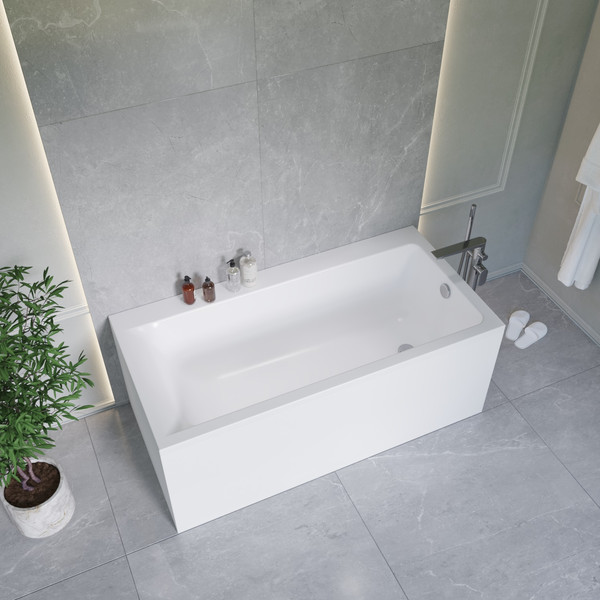 Изображение товара Ванна акриловая Lauter Seraphina 160x80 / 2112160R (с каркасом и сифоном 21Y31010 хром)