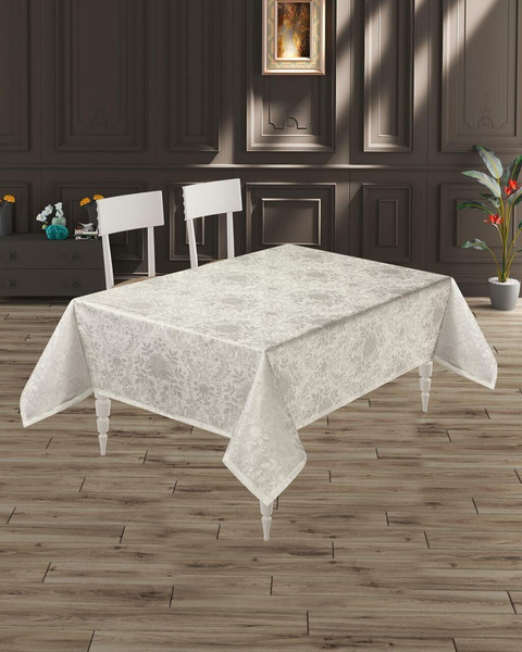 Изображение товара Скатерть DO&CO Begonya 160х300 / 12227 (кремовый)