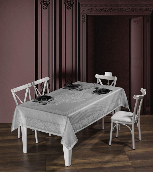 Изображение товара Скатерть DO&CO Viyana 160x220 / 12339 (серый)