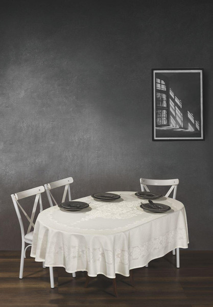 Изображение товара Скатерть DO&CO Viyana 160x220 / 12340 (кремовый)