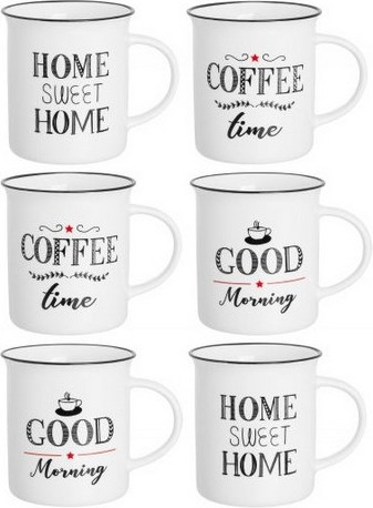 Изображение товара Набор кружек Elan Gallery Sweet Home + Coffee Time + Good Morning / 880149