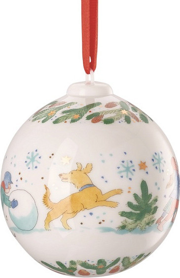 Изображение товара Шар новогодний Hutschenreuther Christmas games Лепим снеговика / 02252-722993-27940