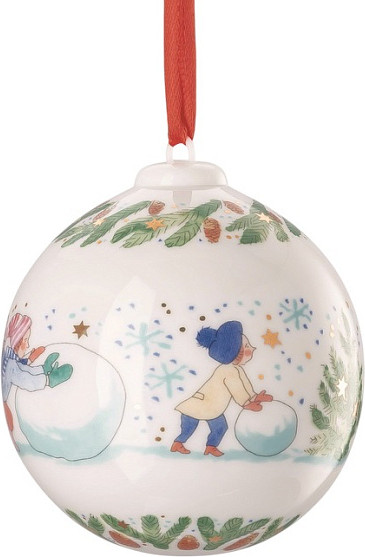 Изображение товара Шар новогодний Hutschenreuther Christmas games Лепим снеговика / 02252-722993-27940