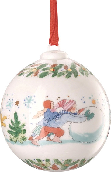 Изображение товара Шар новогодний Hutschenreuther Christmas games Лепим снеговика / 02252-722993-27940