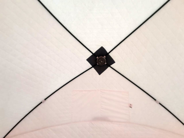 Изображение товара Палатка Пингвин Shelters MrFisher 230 ST Трехслойная (белый/оранжевый, в чехле)