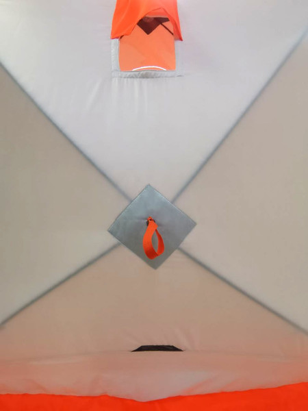 Изображение товара Палатка Пингвин Shelters MrFisher 230 ST Трехслойная (белый/оранжевый, в чехле)