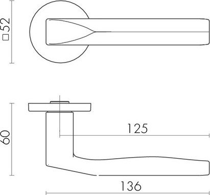 Изображение товара Ручка дверная Fuaro R.SLR52.Prizma GR-23 (графит)