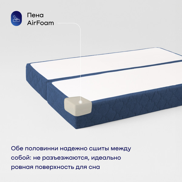 Изображение товара Бескаркасный диван buyson BuyDream Тк. Madagaskar 08 200x142 (синий)