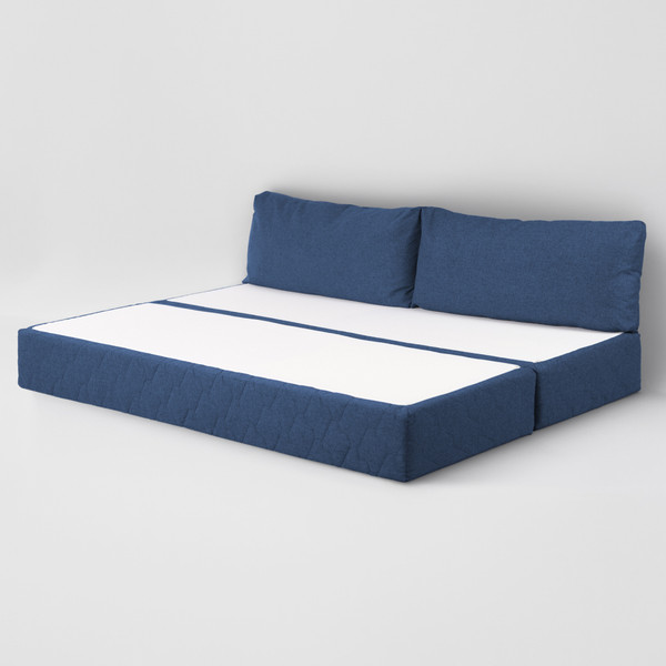 Изображение товара Бескаркасный диван buyson BuyDream Тк. Madagaskar 08 200x142 (синий)