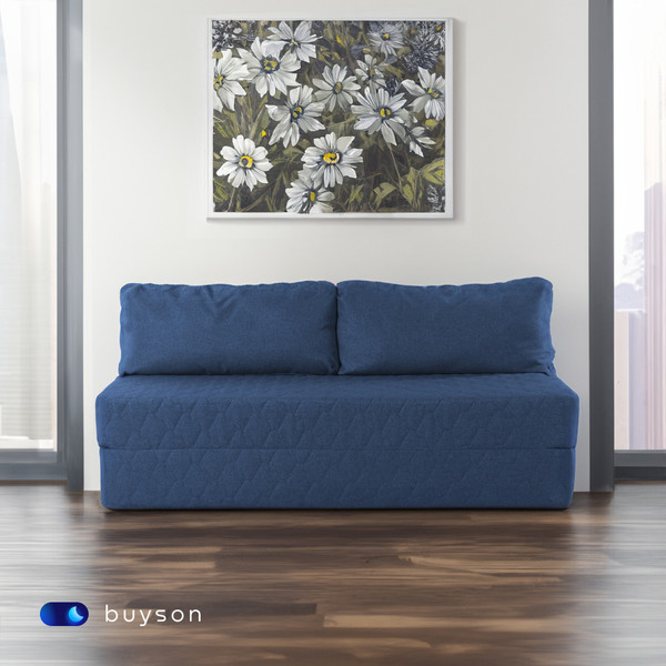 Изображение товара Бескаркасный диван buyson BuyDream Тк. Madagaskar 08 200x142 (синий)