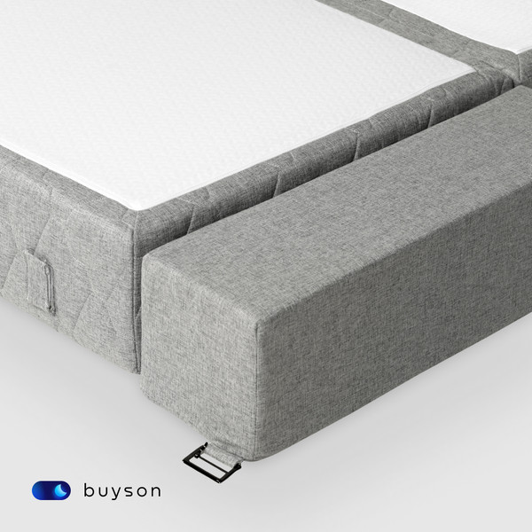 Изображение товара Бескаркасный диван buyson BuyDream Plus Тк. Laguna 932 200x142 (серый меланж)