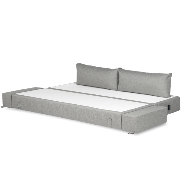 Изображение товара Бескаркасный диван buyson BuyDream Plus Тк. Laguna 932 200x142 (серый меланж)