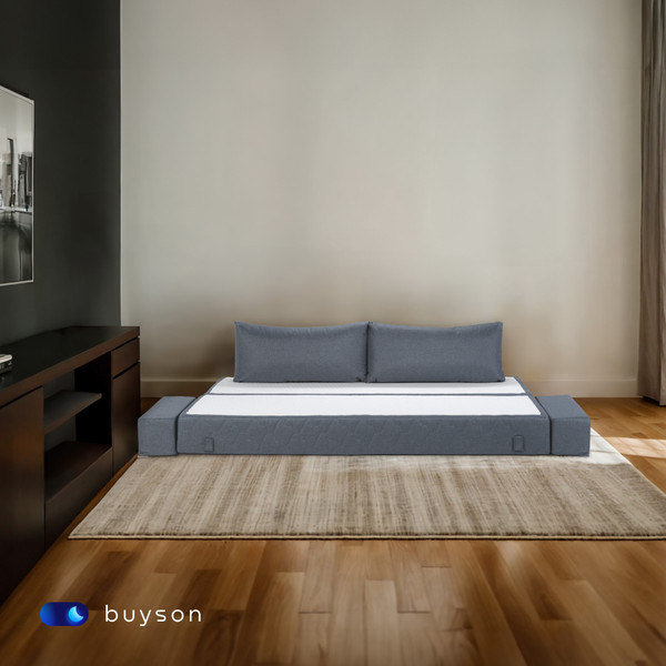 Изображение товара Бескаркасный диван buyson BuyDream Plus Тк. Laguna 997 200x142 (джинс)