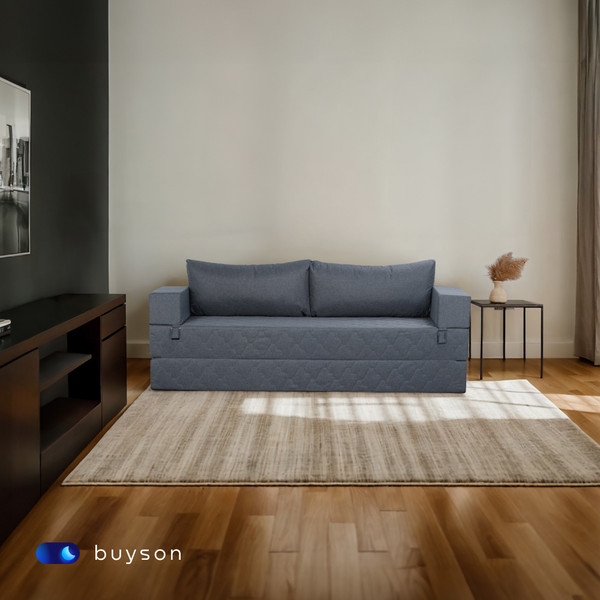 Изображение товара Бескаркасный диван buyson BuyDream Plus Тк. Laguna 997 200x142 (джинс)