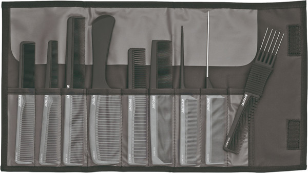 Изображение товара Набор расчесок JaguaR A-Line Black A599-1 (9шт, черный)