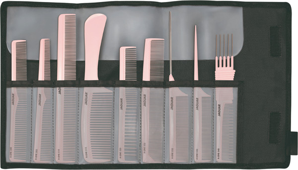 Изображение товара Набор расчесок JaguaR A-Line Rose A599-10 (9шт, светло-розовый)