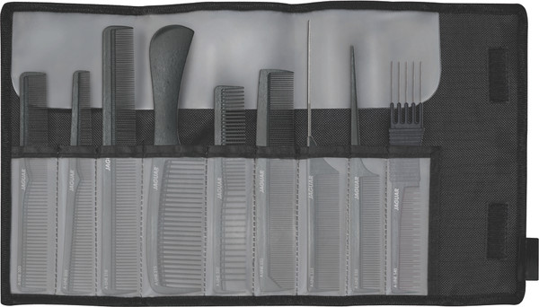 Изображение товара Набор расчесок JaguaR A-Line Carbon Edition A599CA (9шт, черный)