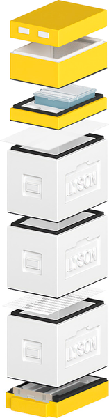 Изображение товара Улей Lyson Дадан На 6 Рамок / WDD114WY (неокрашенный/желтый)