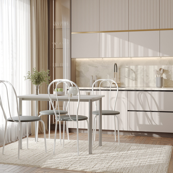 Изображение товара Стул Mio Tesoro Тюльпан Плюс (серый/белый)