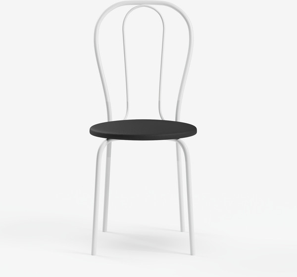 Изображение товара Стул Mio Tesoro Тюльпан Плюс (черный/белый)