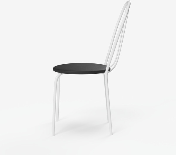 Изображение товара Стул Mio Tesoro Тюльпан Плюс (черный/белый)