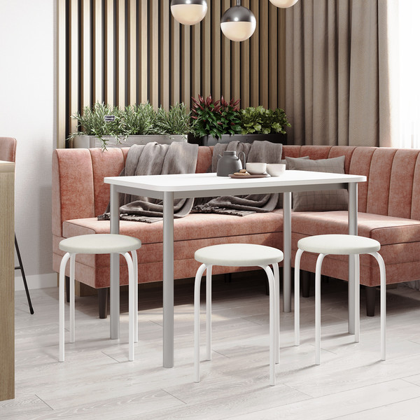 Изображение товара Табурет Mio Tesoro Чико (молочный/белый)