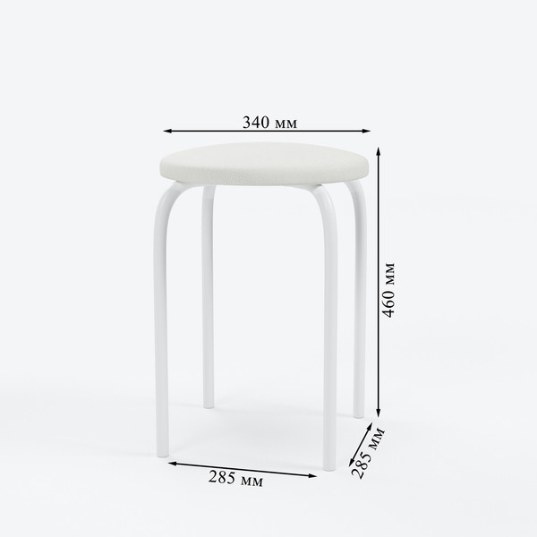 Изображение товара Табурет Mio Tesoro Чико (молочный/белый)