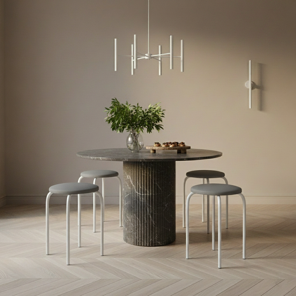 Изображение товара Табурет Mio Tesoro Чико (серый/белый)