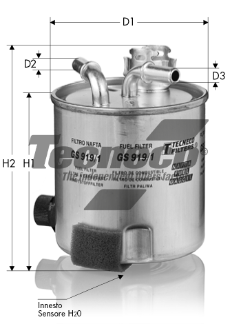 Изображение товара Топливный фильтр TECNECO GS919/1