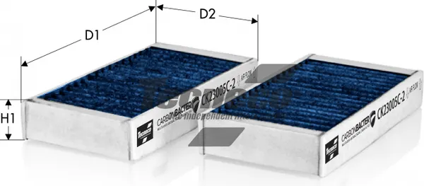 Изображение товара Салонный фильтр TECNECO CK23005C-2