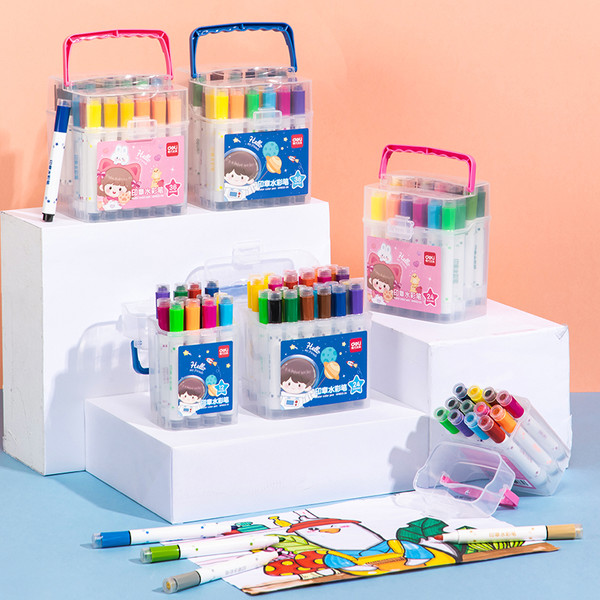 Изображение товара Фломастеры Deli HM65324BLUE (24цв)