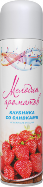 Изображение товара Освежитель воздуха Мелодия ароматов Клубника со сливками 52-200 / 5-02.04.427.06 (300мл)