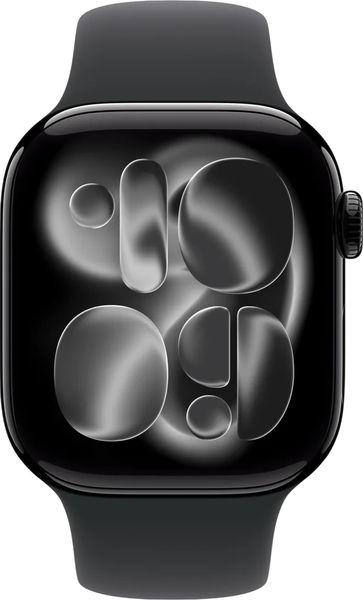 Изображение товара Умные часы Apple Watch Series 11 GPS 42mm (черный/черный спортивный ремешок S/M)