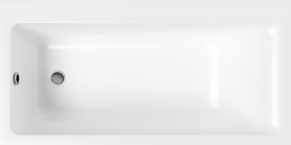 Изображение товара Ванна акриловая Lauter Seraphina 170x80 / 2112170L (с ножками и сифоном 21Y32001 матовый черный)