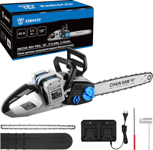 Изображение товара Пила цепная аккумуляторная Deko Dkchs 40v Pro / 085-2020